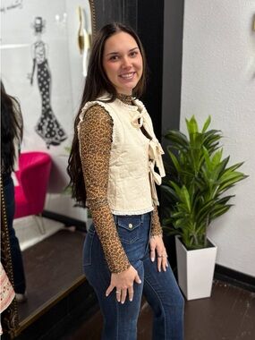 The Amelie Lace-Trim Vest